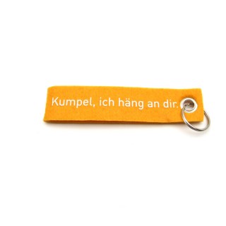 Zollverein orangener Schlsselanhnger  "Kumpel, ich hng an dir!"