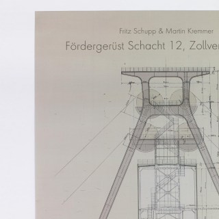 Zollverein DIN A1 poster, warm grey