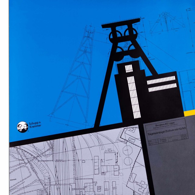 Zollverein DIN A1 Poster, Bauhaus collage