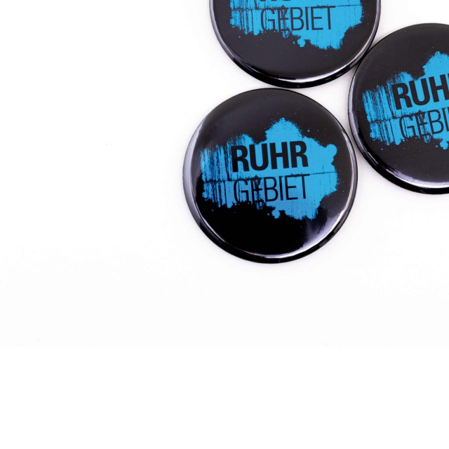 Fridge magnet  & bottle opener, „Ruhrgebiet“, blue